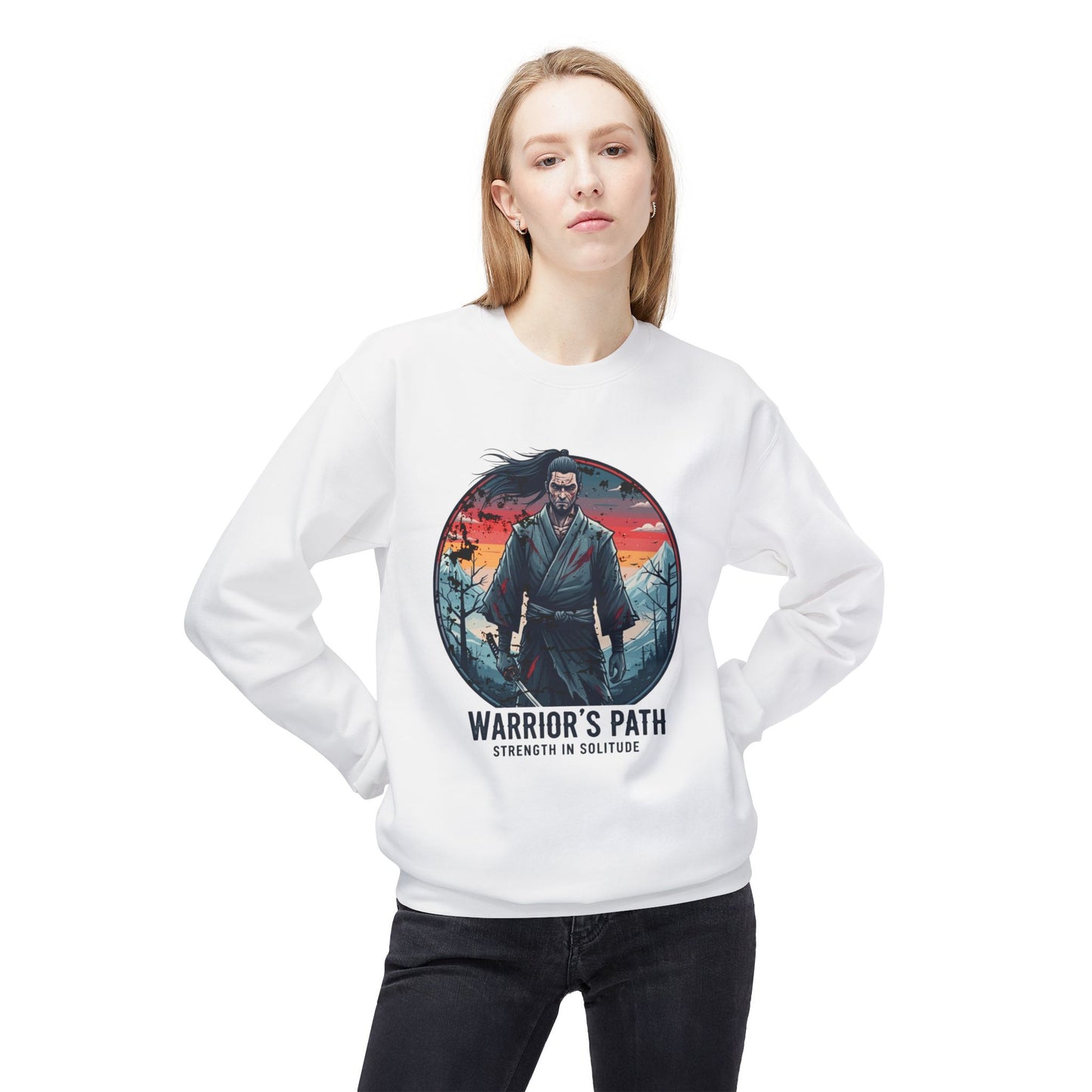 Warrior's Path Unisex im Mittelgewicht Softstyle Fleece Crewneck Sweatshirt - EmpressKorea