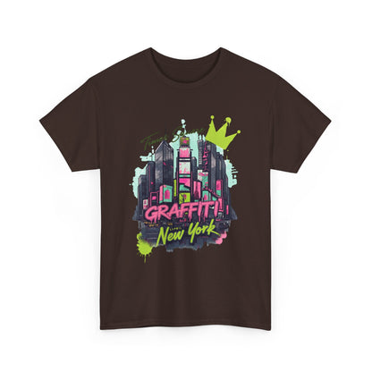 Graffiti New York Unisexe Heavy Cotton Tee - EmpressKorea