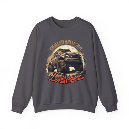 Skilled driver Unisex Heavy Blend™ Crewneck Sweatshirt - EmpressKorea