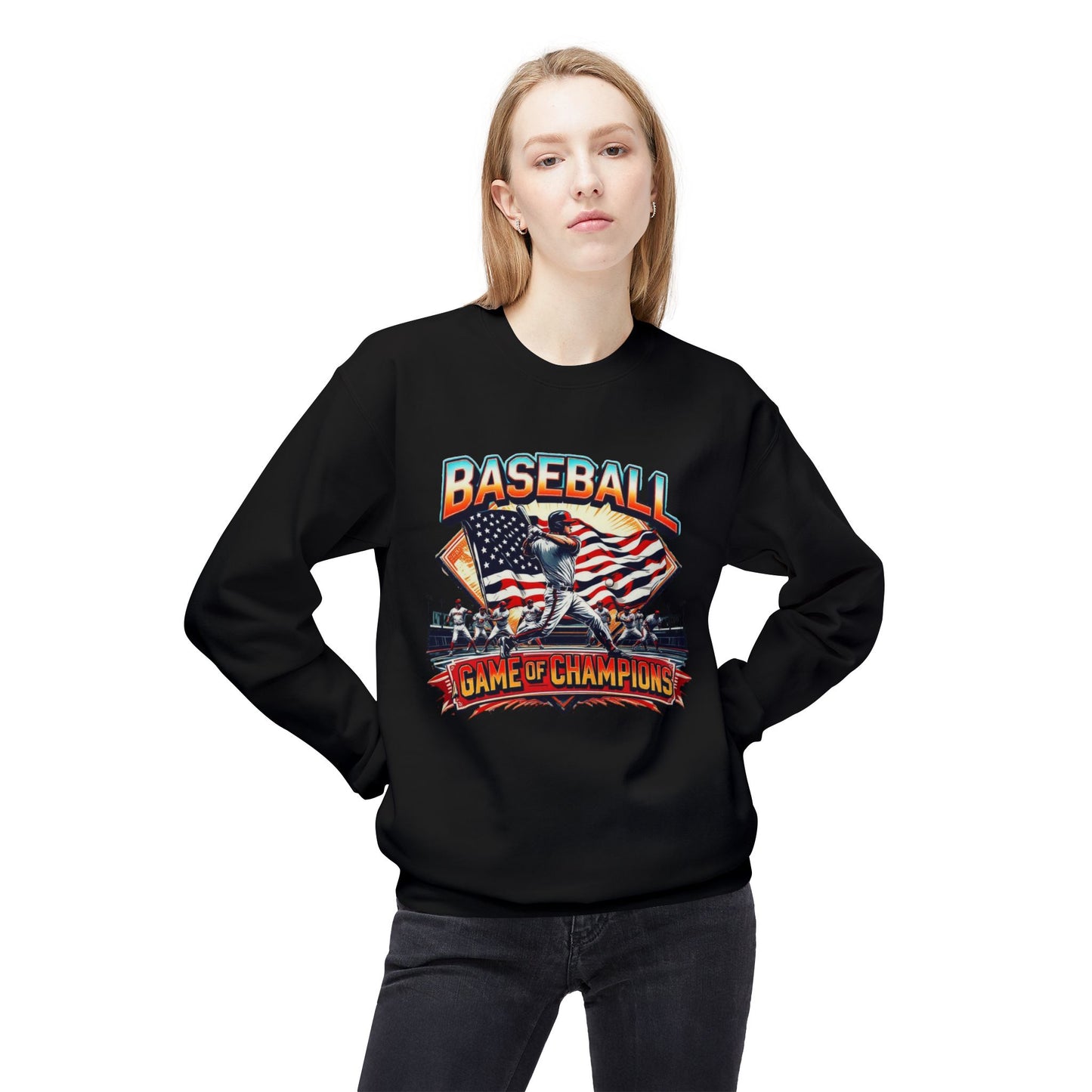 Game of Champions unissex Softweight Softstyle Fleece Crewneck Sweatshirt - EmpressKorea