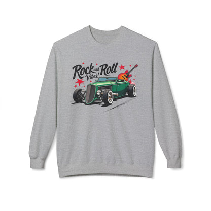 Rock & Roll Vibes Unisex Midweight SoftStyle Fleece CrewNeck Sweatshirt - EmpressKorea