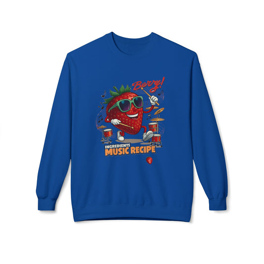 Berry unisex orta ağırlıklı yumuşaklık polar polar crewneck sweatshirt