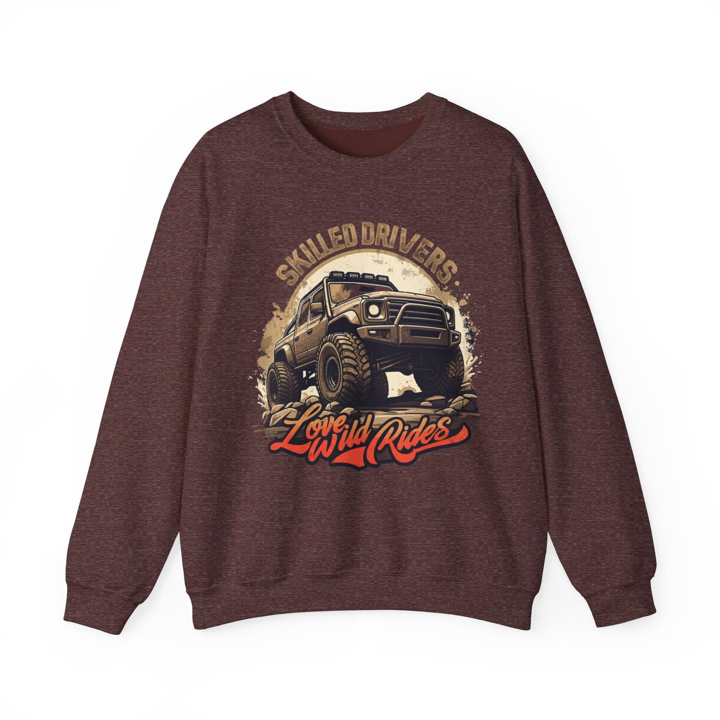 Skilled driver Unisex Heavy Blend™ Crewneck Sweatshirt - EmpressKorea