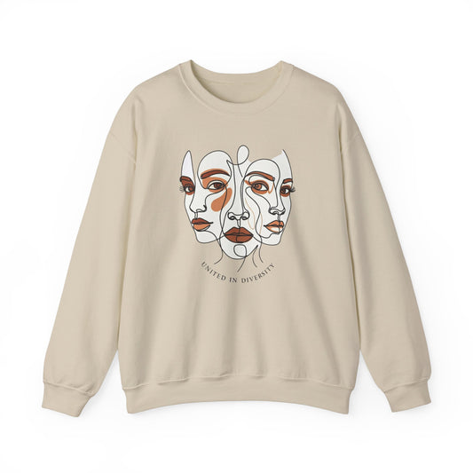 United in Diversity Unisex Heavy Blend™ Crewneck Sweatshirt  - EmpressKorea