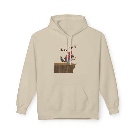 Unisex orta ağırlıklı yumuşak stil polar hoodie uçabileceğime inanıyorum