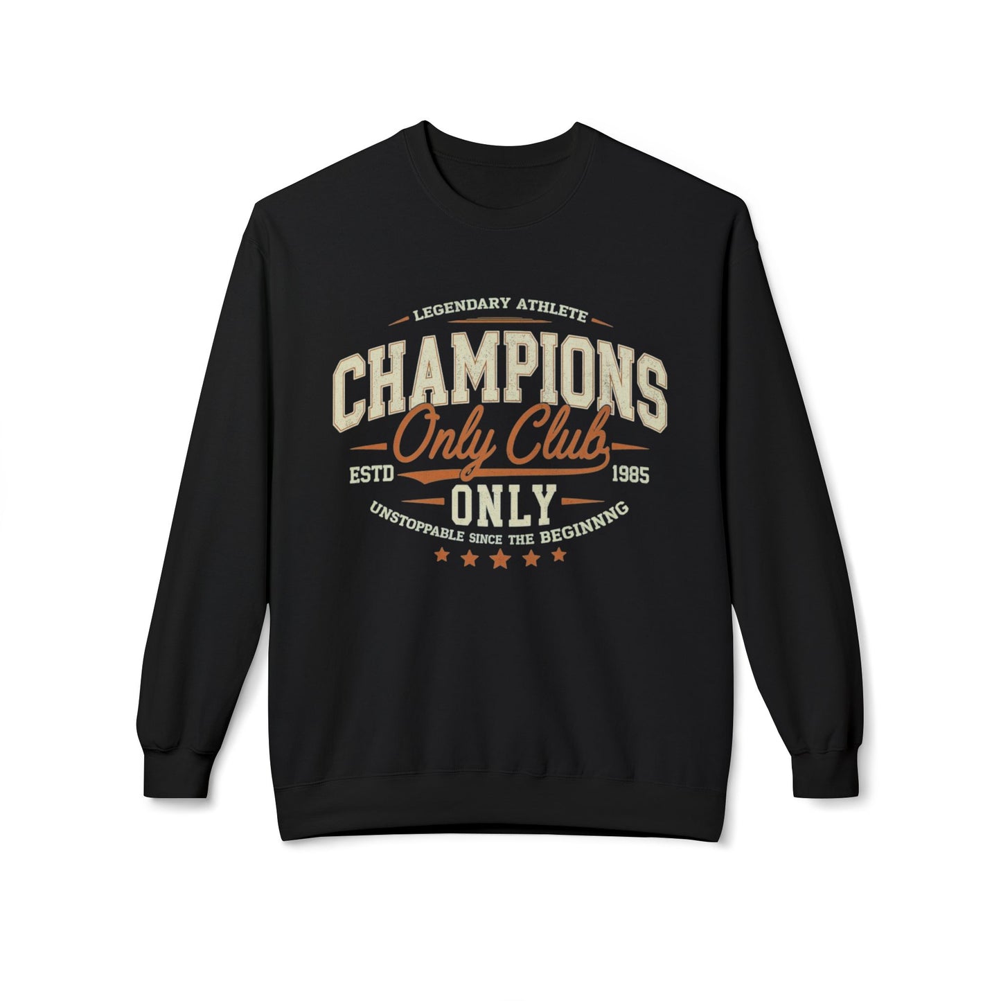 Champions Only Club Unisex Midweight SoftStyle Fleece CrewNeck Sweatshirt - EmpressKorea