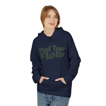 Encontre o seu fluxo unissex do meio do meio do meio de lã de lã - Hoodie - EmpressKorea