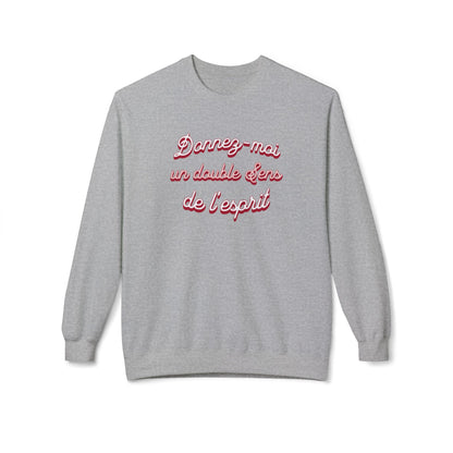 Double portion of The Spiritual sense Unisex Midweight Softstyle Fleece Crewneck Sweatshirt - EmpressKorea