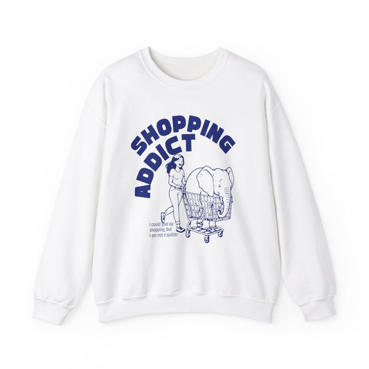 Shoppingavhengig Unisex Heavy Blend ™ CrewNeck Sweatshirt