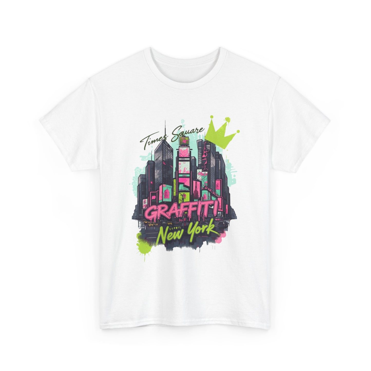 Graffiti New York Unisexe Heavy Cotton Tee - EmpressKorea