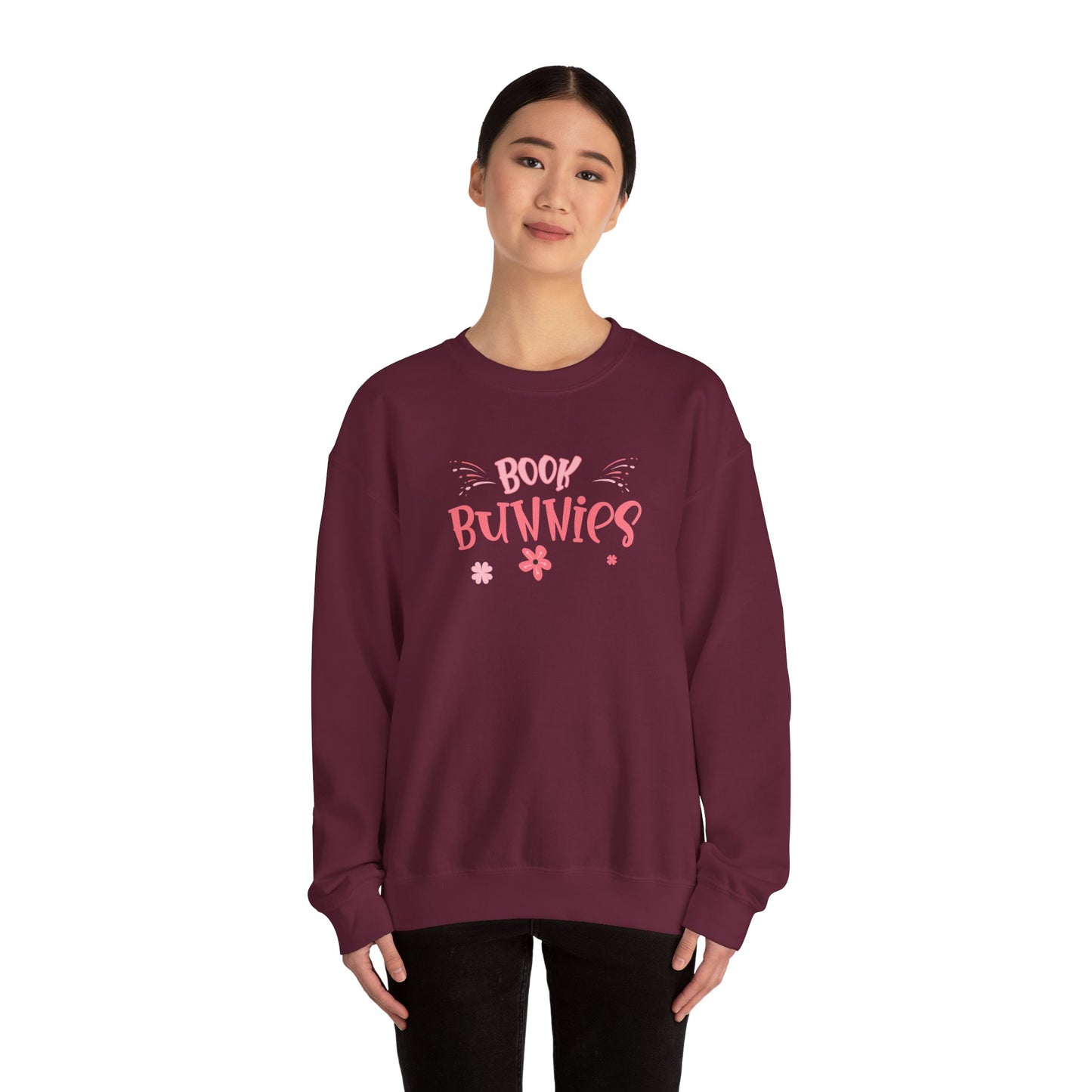 Boek Bunnies Unisex Heavy Blend ™ Crewneck Sweatshirt - EmpressKorea