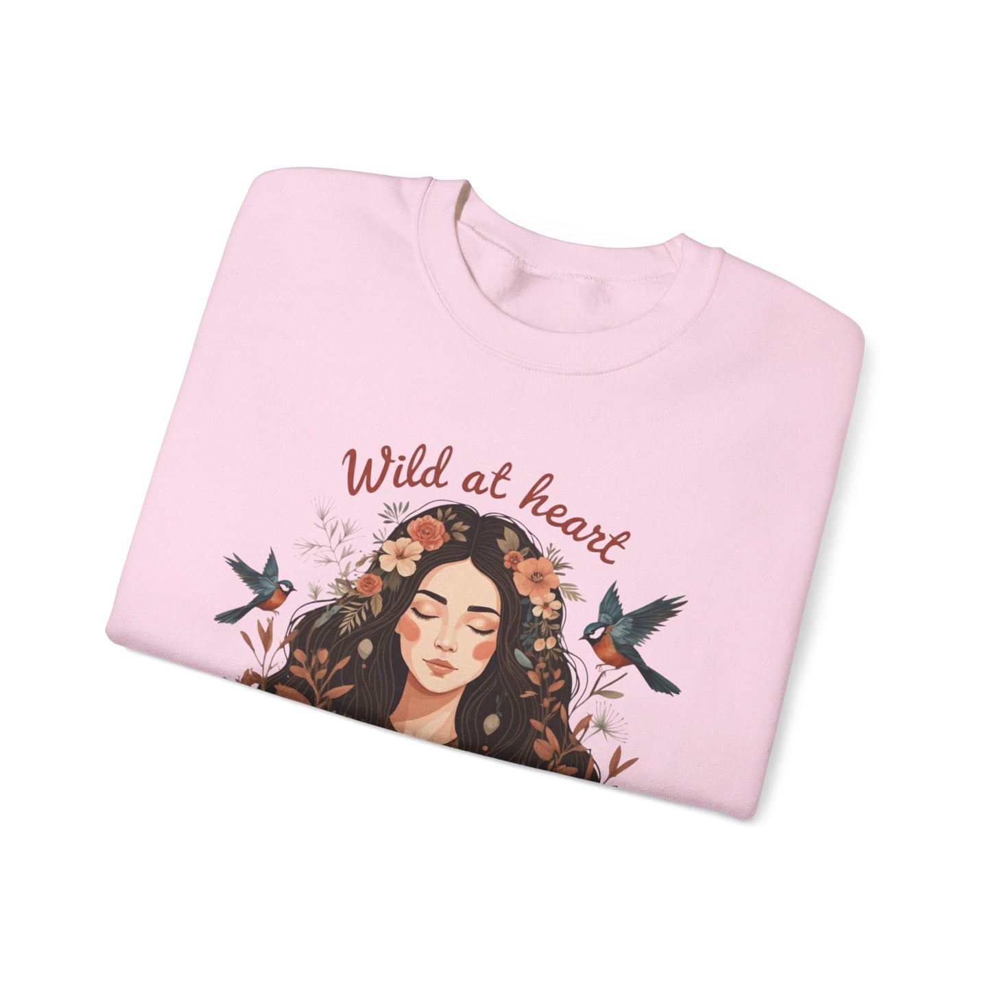 Wild at Heart Unisex Heavy Blend ™ CrewNeck Sweatshirt - EmpressKorea