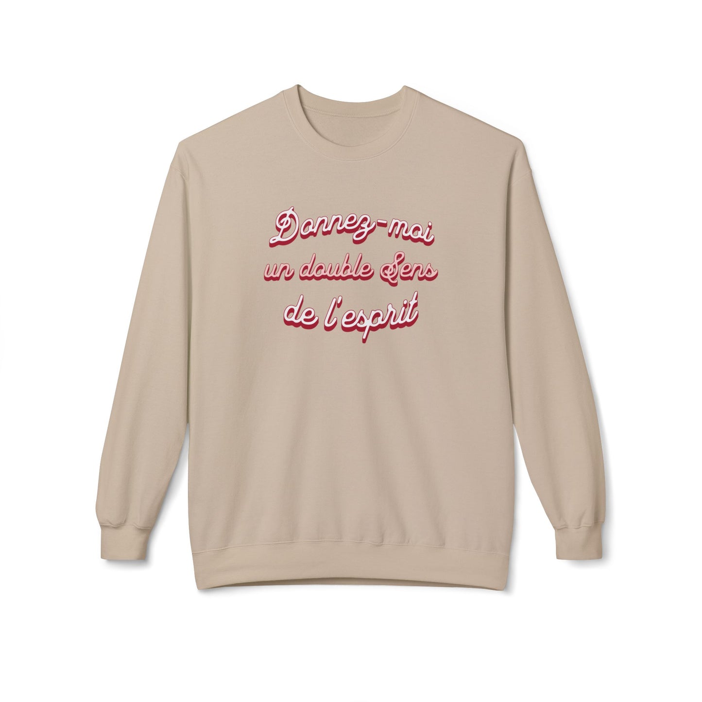 Manevi Duygunun Duble Bir kısmı Unisex Orta Ağır Softstyle Poleece Crewneck Sweatshirt - EmpressKorea