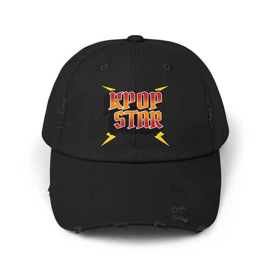 Kpop Star Unisex Distressed Cap