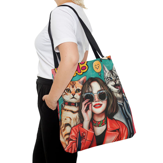 Oi! Bag de Tote Cats (AOP)