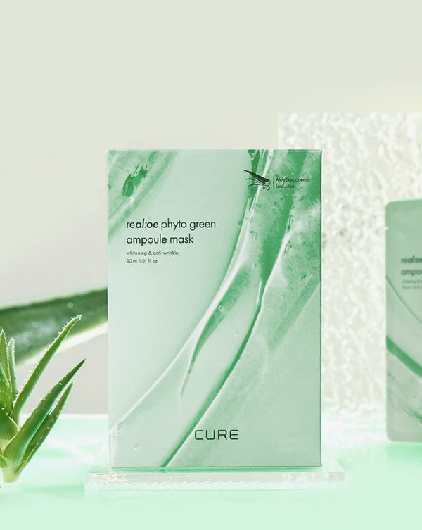 CURA REALOE PHYTO GREEN AMPOULE MASK 30ML*10PACK