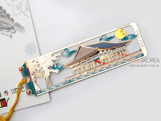 Gold Bookmark - Gyeonghoeru - EmpressKorea