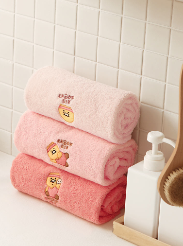 Kakao Friends CS Komasa 40 Count Towel Set 3P Diary/ Made in KOREA - EmpressKorea