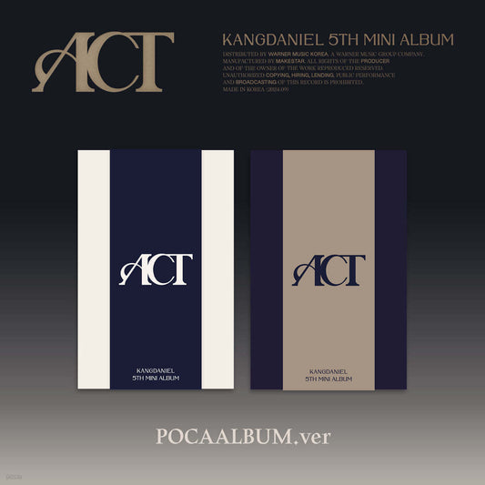 Kang Daniel - 5: e Mini Album: Act [Pocaalbum Ver.] - EmpressKorea