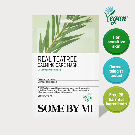 Sommige van Mi Real Tea Tree Calming Care Mask -maskerblad