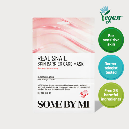 חלקם על ידי Mi Real Snail Skin Mask Mask Mask Mask Mask 20G*10 יחידות