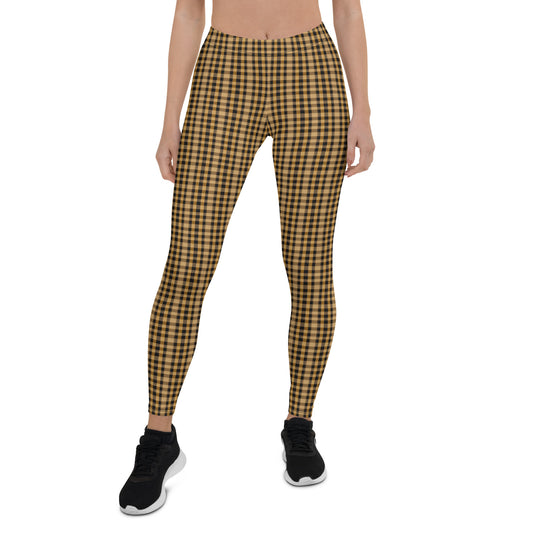 Goldene Ernte karierte Leggings