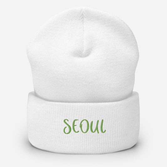 Seoul geboeid beanie