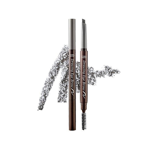 ETUDE Drawing Eye Brow #3 Brown | Long Lasting Eyebrow Pencil for Soft Textured Natural Daily Look Eyebrow Makeup EmpressKorea