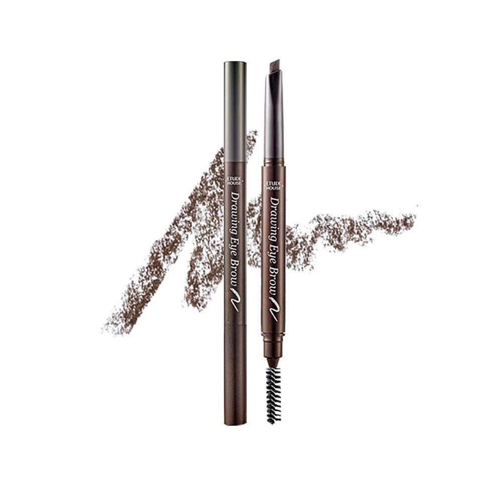 ETUDE Drawing Eye Brow #3 Brown | Long Lasting Eyebrow Pencil for Soft Textured Natural Daily Look Eyebrow Makeup EmpressKorea