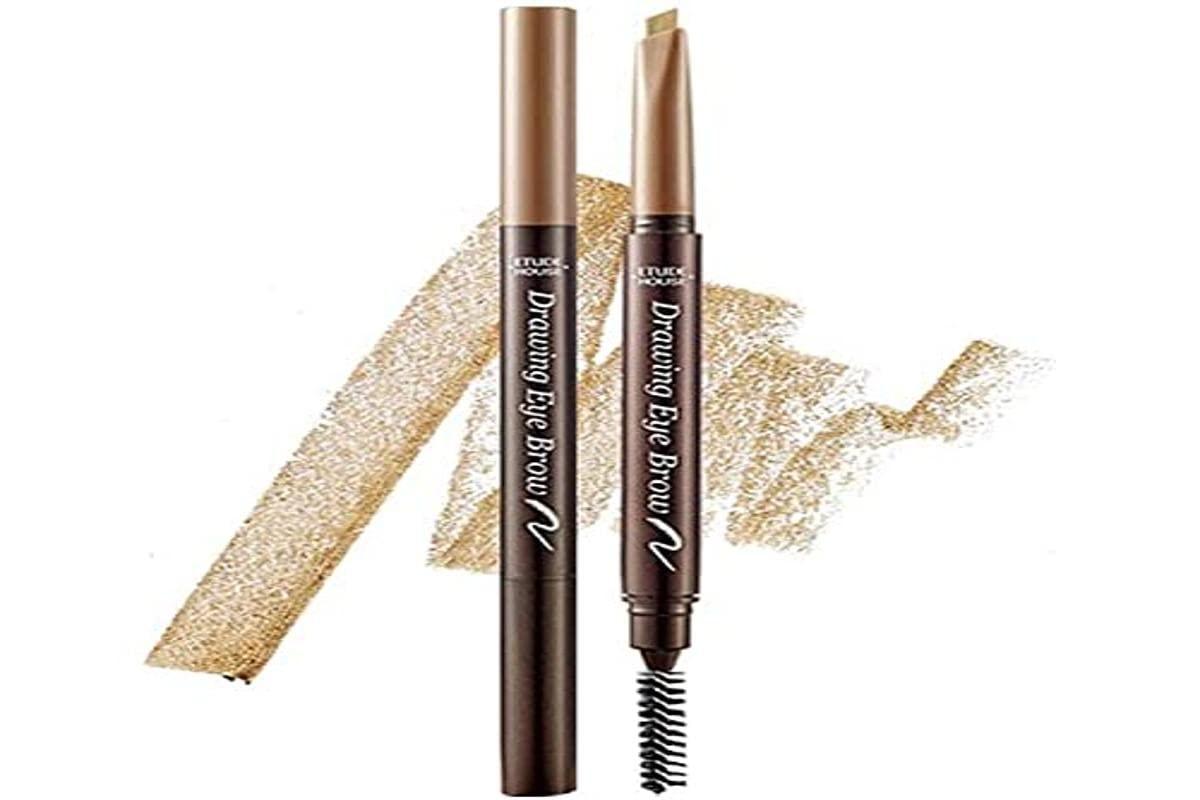 ETUDE Drawing Eye Brow #3 Brown | Long Lasting Eyebrow Pencil for Soft Textured Natural Daily Look Eyebrow Makeup EmpressKorea