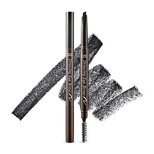 ETUDE Drawing Eye Brow #3 Brown | Long Lasting Eyebrow Pencil for Soft Textured Natural Daily Look Eyebrow Makeup EmpressKorea