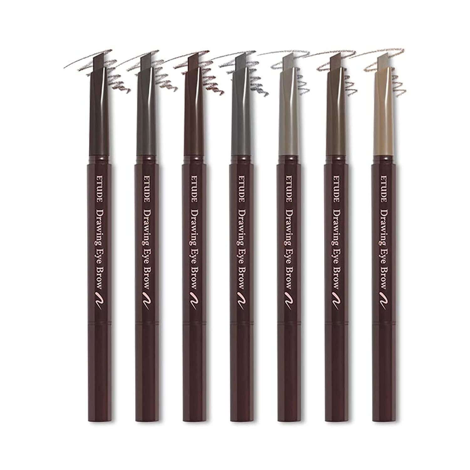 ETUDE Drawing Eye Brow #3 Brown | Long Lasting Eyebrow Pencil for Soft Textured Natural Daily Look Eyebrow Makeup EmpressKorea