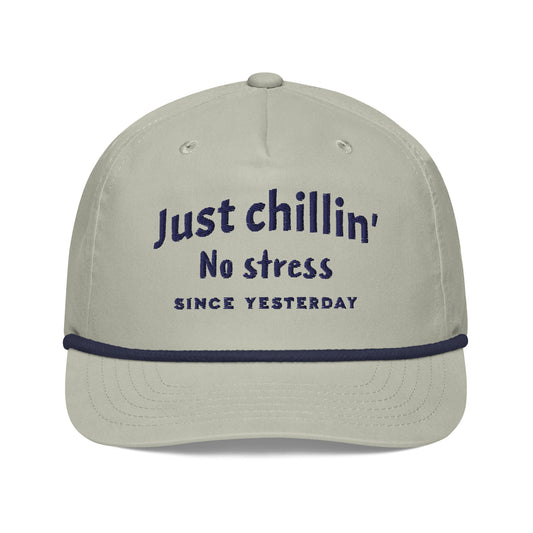 Gewoon chillin 'no Stress Golf Rope Cap - EmpressKorea