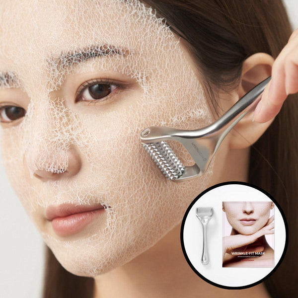 MEDITHERAPY Wrinkle Fit Collagen Mask Needle Roller Set Facial Wrinkle Elasticity
