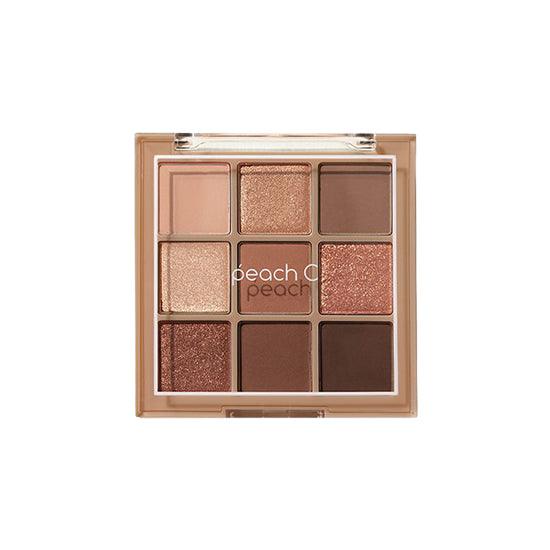 Peach C myk humør øyenskygge palett #soft brun 10g