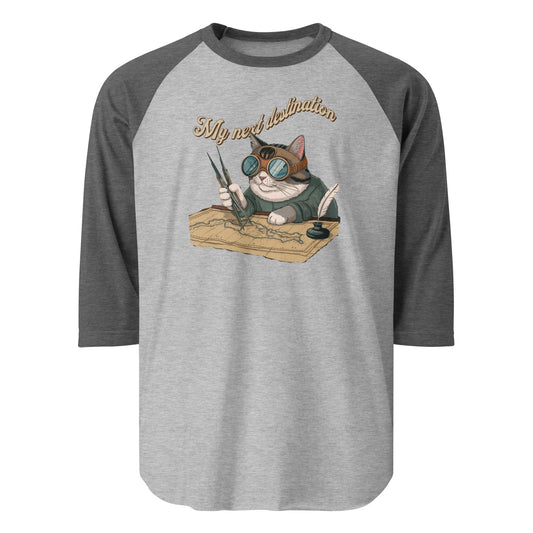 Mi próximo destino 3/4 camisa raglan de manga