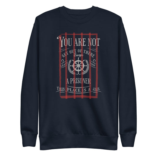 Geen gevangene unisex premium sweatshirt