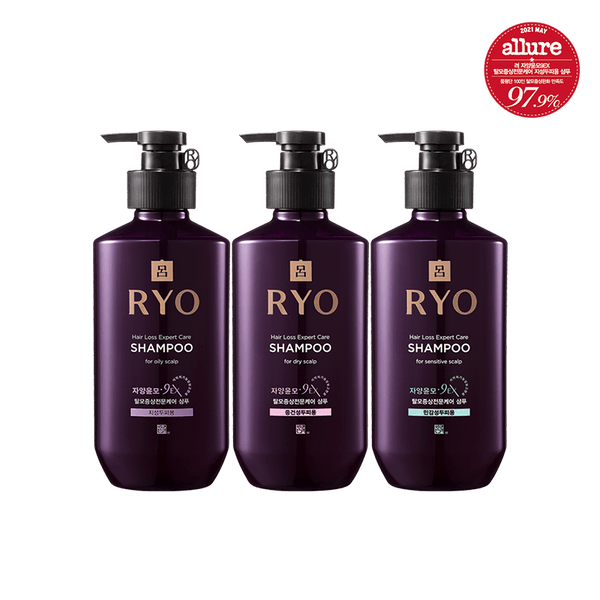 شامبو RYO Hair Loss Expert Care 400 مل لفروة الرأس الدهنية والجافة والحساسة