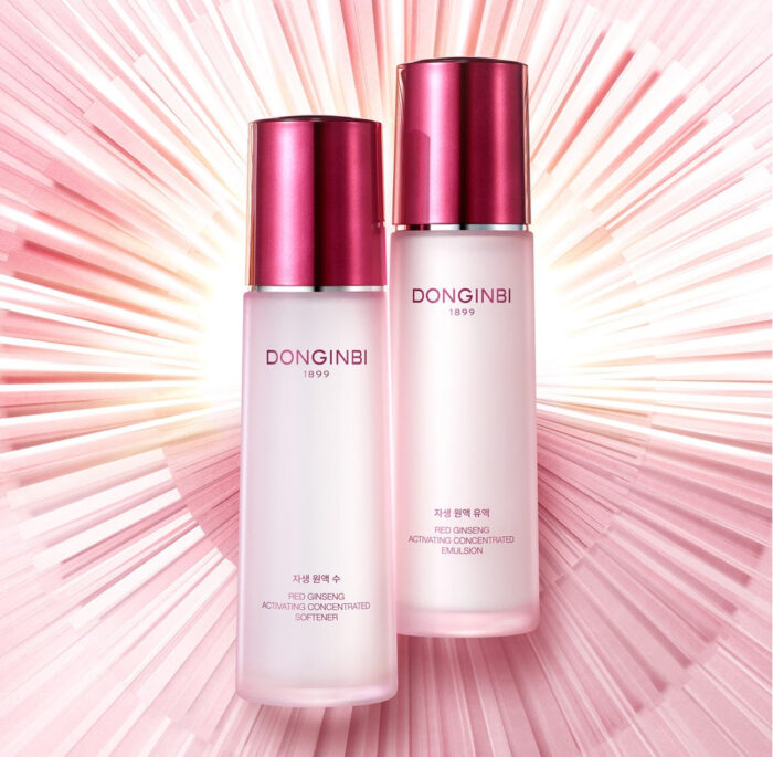DONGINBI Red Ginseng Activating Concentrated Softener 130ml & Emulsion 130ml Set