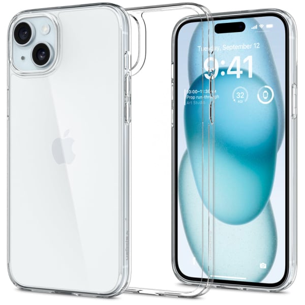 spigen iPhone 15 Plus Case Airskin Hybrid - Crystal Clear