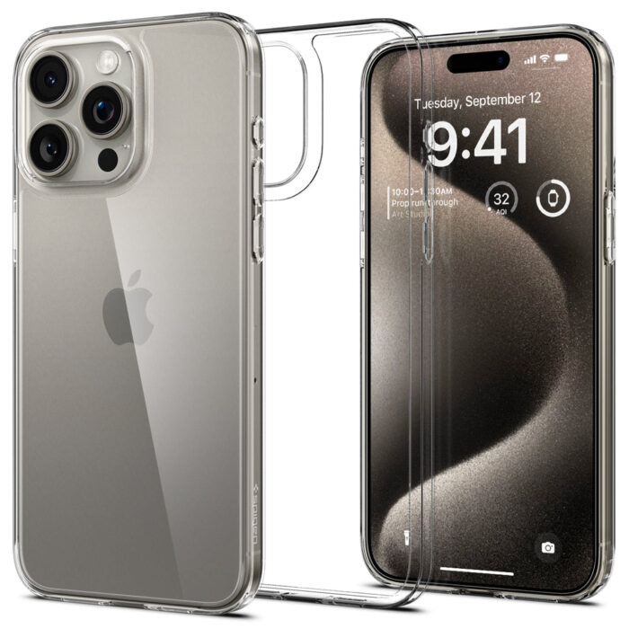 spigen iPhone 15 Pro Max Case Air Skin Hybrid - Crystal Clear