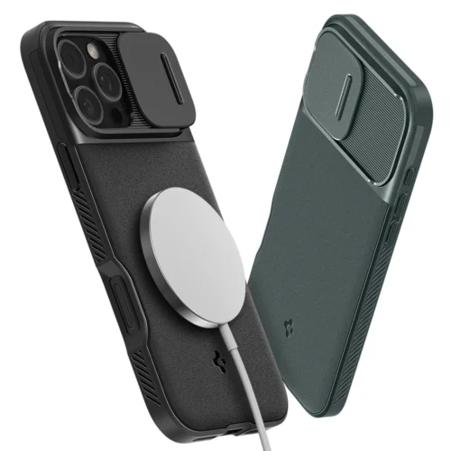 spigen iPhone 16 Pro MagSafe Case Camera Protection Optic Armor Magfit