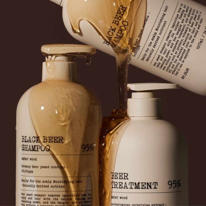 BY_OUR Black Beer 95% Shampoo 1017ml - Image 3