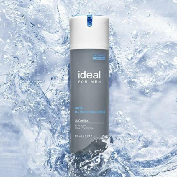 ideal FOR MEN Fresh All In One Gel Lotion 150ml + 50ml