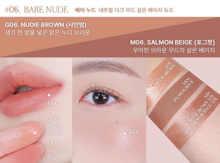 Heart Percent Dot On Mood Custom Lip & Cheek 9.4g (GLOW : 4.7g / MATTE : 4.7g) - Image 10