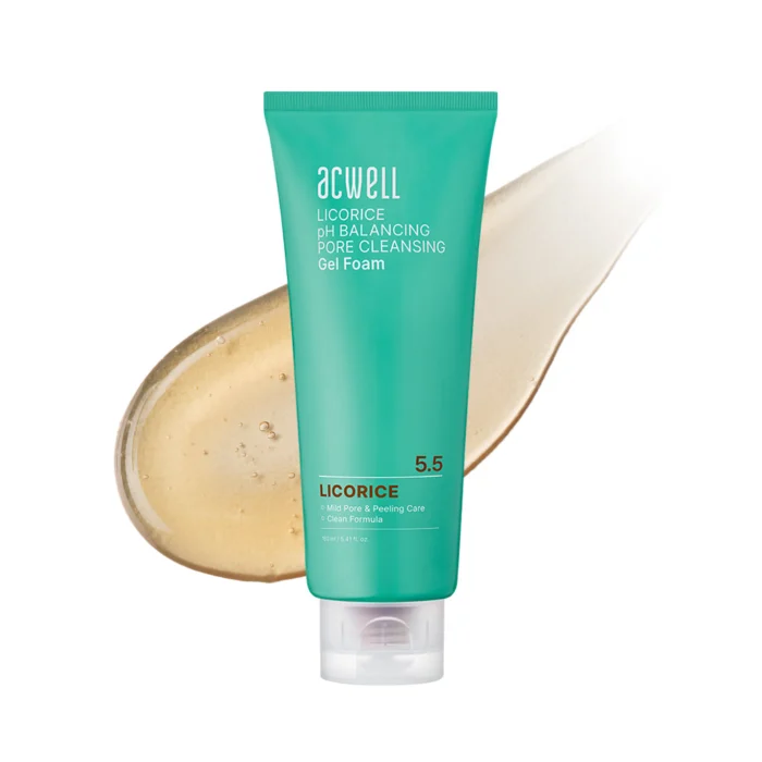 ACWELL Licorice pH Balancing Pore Cleansing Gel Foam 160ml - Image 3