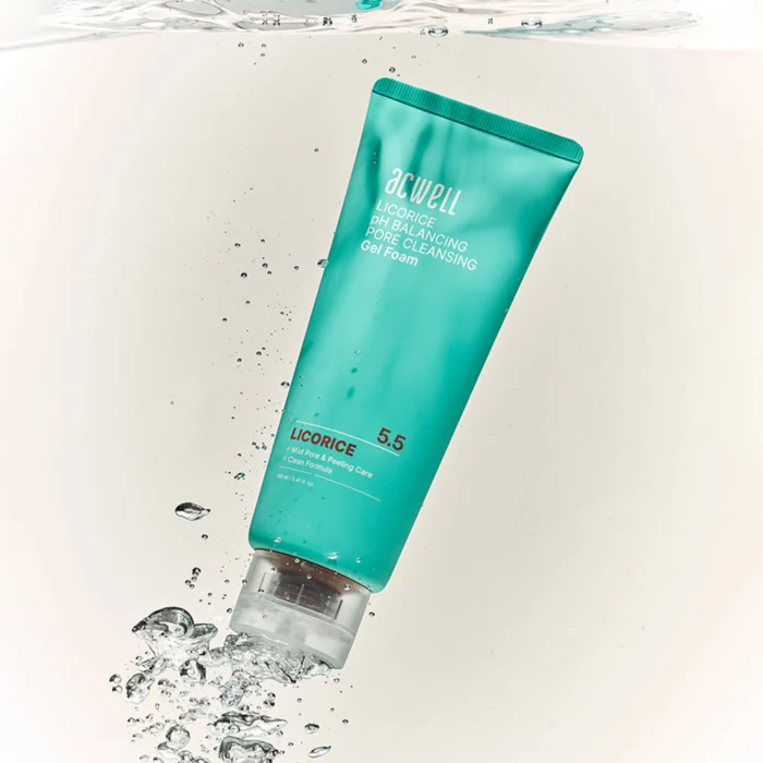 ACWELL Licorice pH Balancing Pore Cleansing Gel Foam 160ml - Image 2