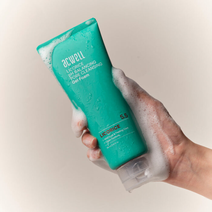 ACWELL Licorice pH Balancing Pore Cleansing Gel Foam 160ml - Image 5