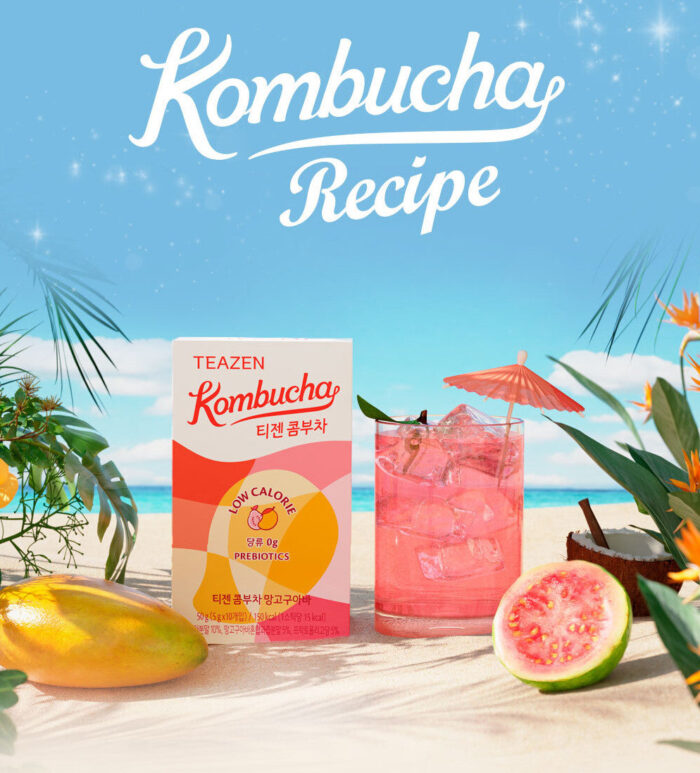 TEAZEN Kombucha Mango Guava 5g*30sticks - Image 2