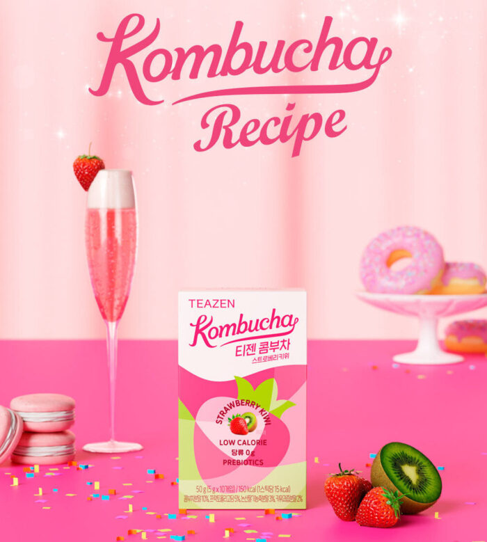 TEAZEN Kombucha Strawberry Kiwi 5g*30sticks [2024 NEW] - Image 2